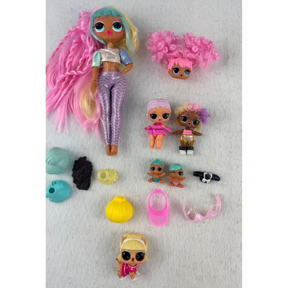 LOL Surprise OMG Doll & Lil Sisters Pets Accessories Mixed Lot MGA